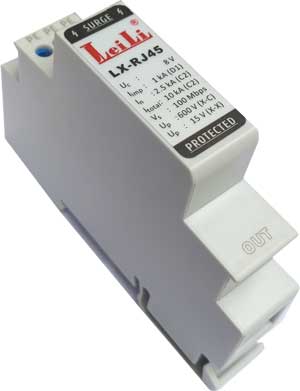 LX-RJ45模塊式信號(hào)防雷器